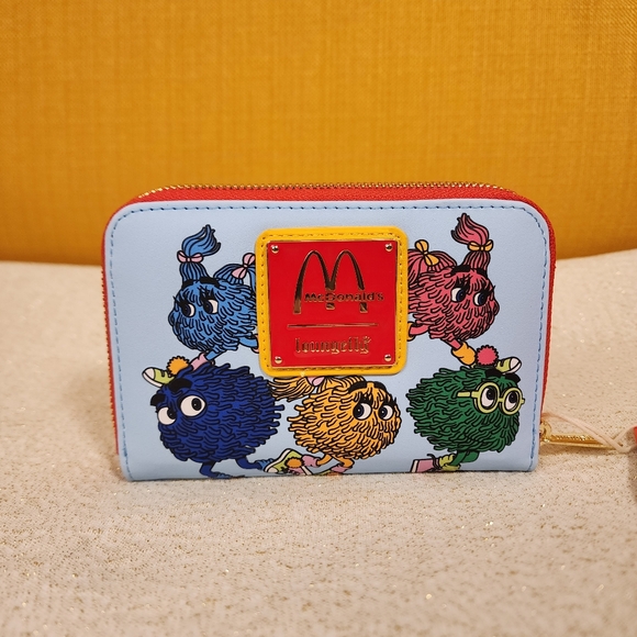 Loungefly McDonalds Fry Kids Fry Guys McDonaldland Zip Around Wallet NEW - Picture 5 of 13